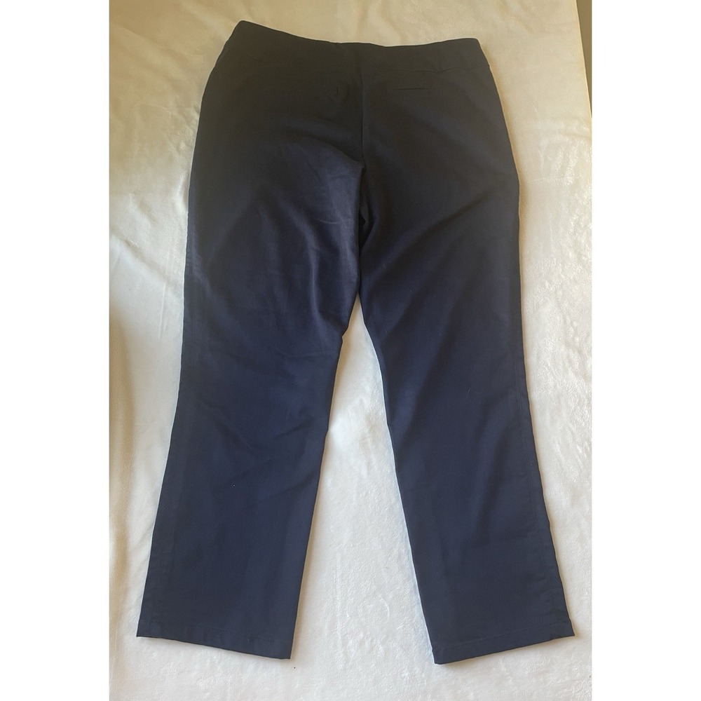 Croft & Barrow The Effortless Look 16 Stretch Navy Blue Women's Pants - Picture 4 of 11